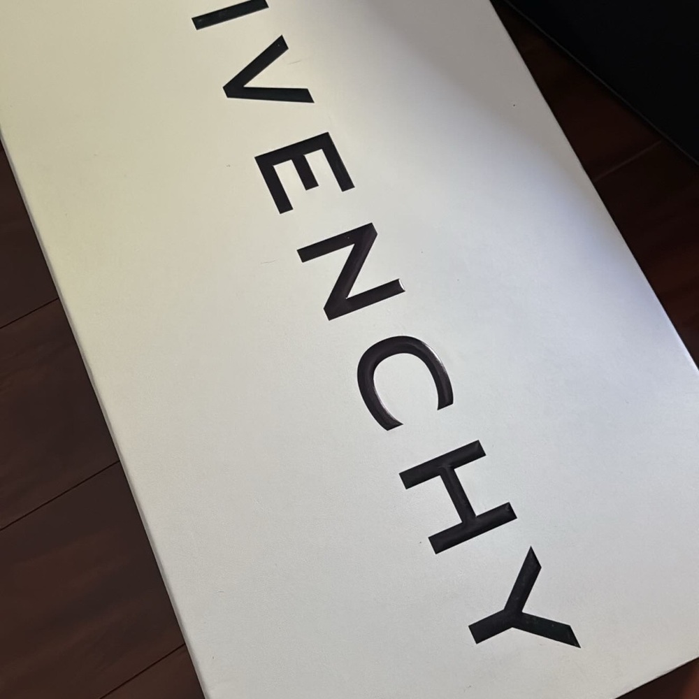 SOLD ON DPOP Givenchy Black Leather Boots with Gold Accent - Picture 5 of 15